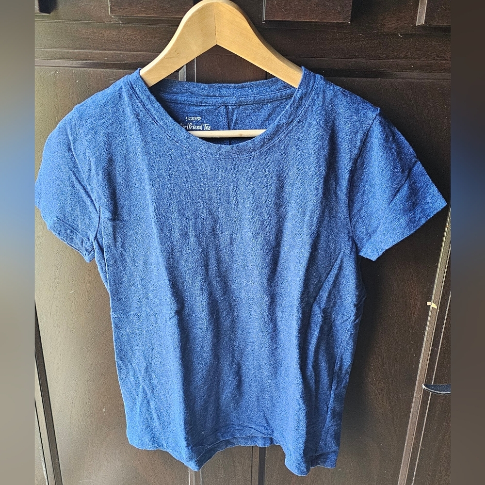 J. Crew Indigo Short Sleeve Tee